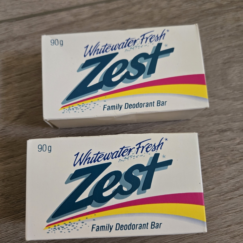 Vintage 90s? Zest Whitewater Fresh Deodorant Bars. Sealed